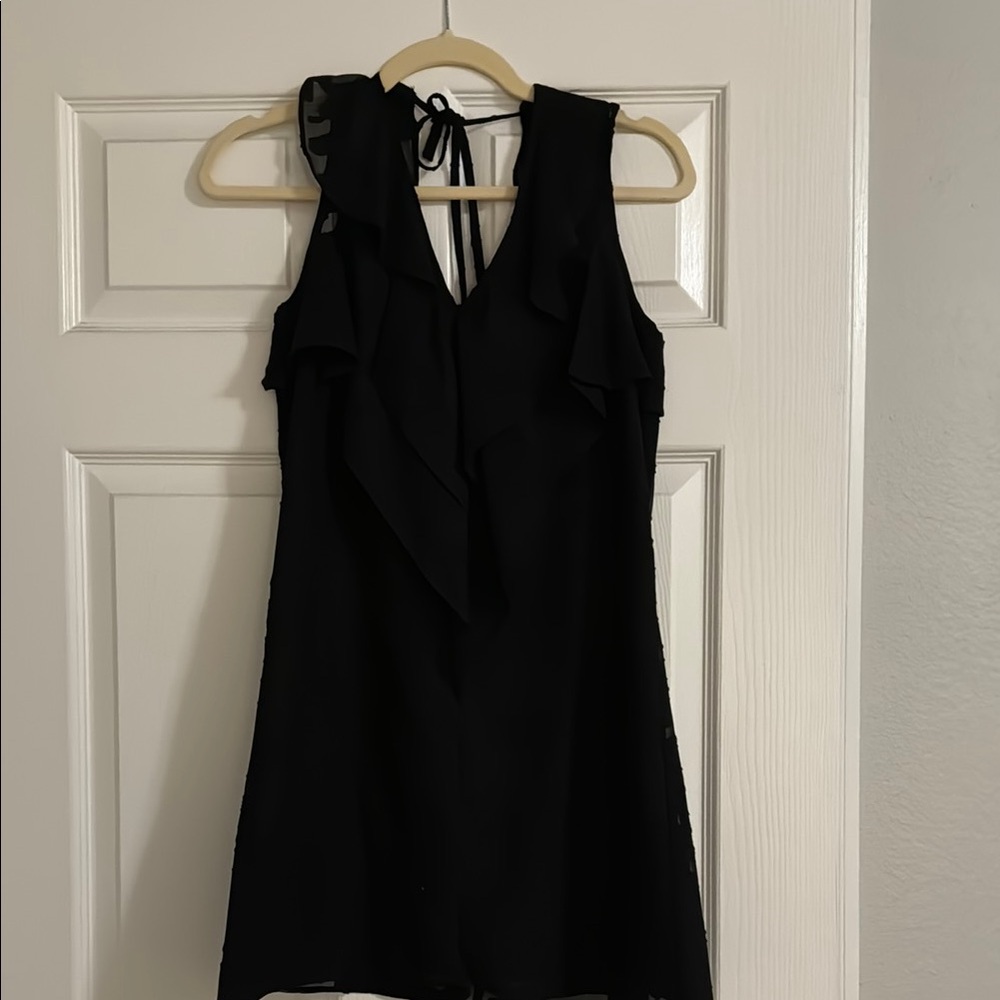 BCBGeneration Black Halter Sheath Mini Dress